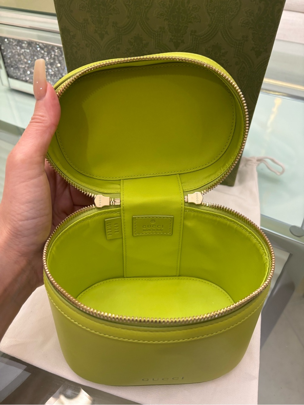 Authentic BRAND NEW! Gucci Mini Vanity Bag with Bamboo Handle - Picture 11 of 15